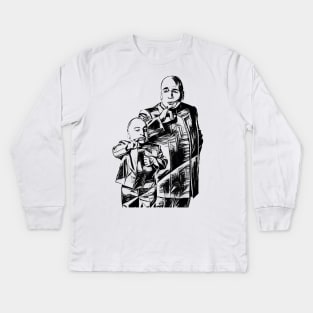 dr evil and mini me Kids Long Sleeve T-Shirt